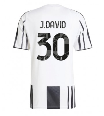 Juventus Jonathan David #30 Hjemmebanetrøje 2025-26 Kortærmet